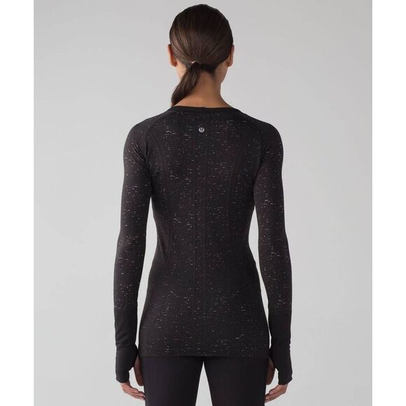 Lululemon Swiftly Tech Long Sleeve Speckle Crew Sz 4 - Picture 1 of 4